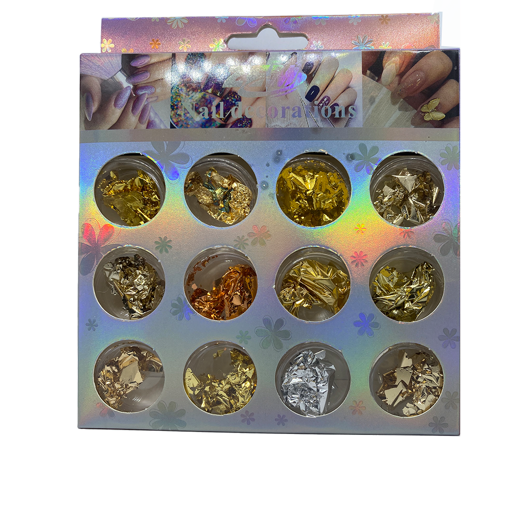Folha de ouro Nail Decoration